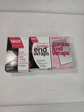 Sally Beauty Professional Jumbo End Wraps Hair Styling 1,000 Sheets (3 pkg)